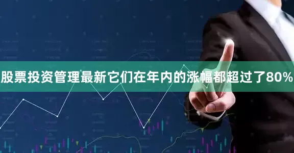 股票投资管理最新它们在年内的涨幅都超过了80%